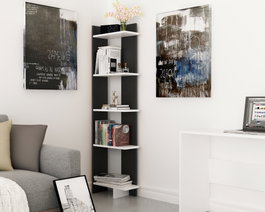 Hanah Home Als Estantería Negro y Blanco